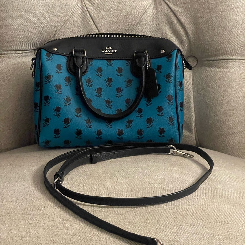 Coach Mini Bennett Satchel Blue and Black